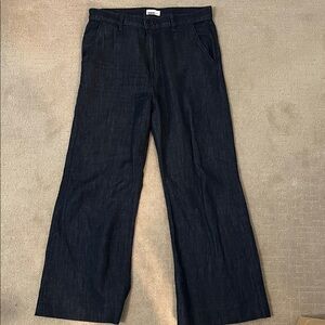 ASKK NY Cotton/Linen Dark Blue Denim Trousers